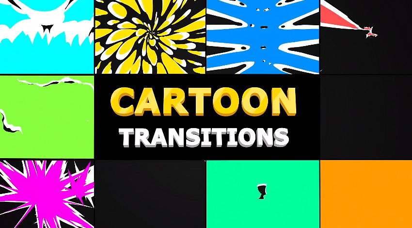 Cartoon Transitions | DaVinci Resolve