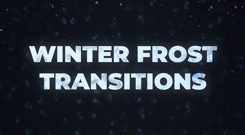 Winter Frost Transitions for DaVinci Resolve