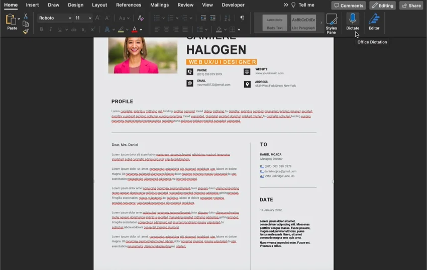 dictation tool