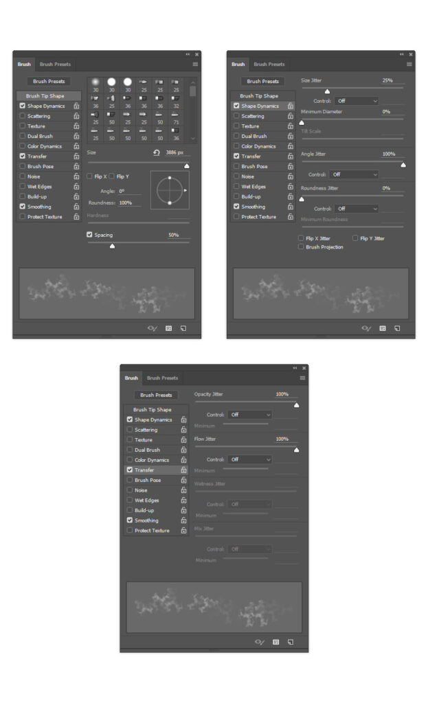 Now press B on your keyboard, Right-click anywhere inside the canvas, select the Temp_Brush 2 brush, and hit Enter