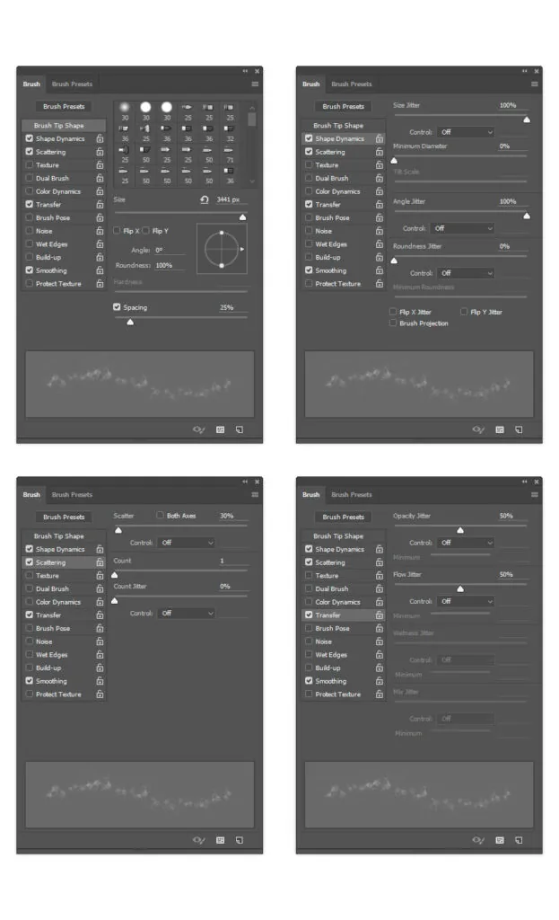 Now press B on your keyboard, Right-click anywhere inside the canvas, select the Temp_Brush_5 brush, and hit Enter