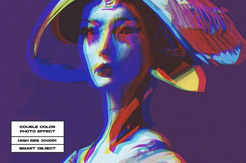 Double Color Photo Effect, Layer Styles Including: canvas & digital - Envato Elements(opens in a new tab)