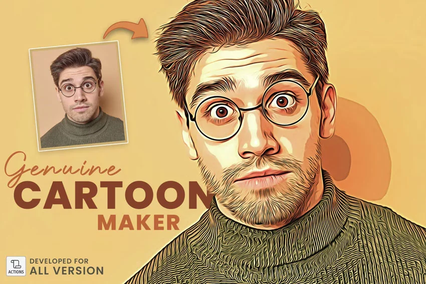 Genuine Cartoon Maker, Actions and Presets Including: oil & cartoon - Envato Elements(opens in a new tab)