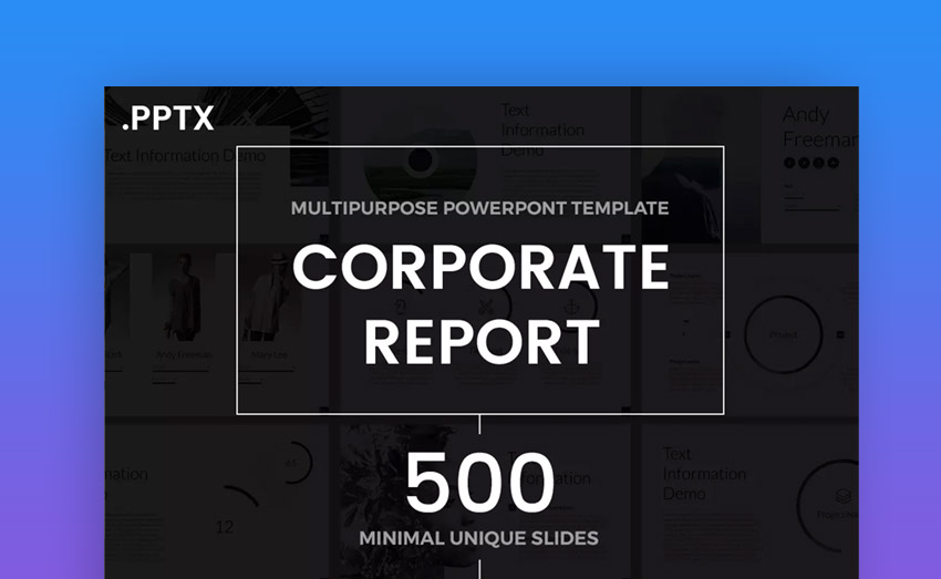 Corporate Report PowerPoint Template
