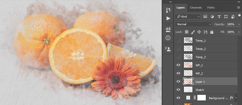 Control-click on this layer thumbnail to make a selection of this layer. Then, hide this layer, select the Background layer, and press Control-J on your keyboard to create a new layer using the selection. 
