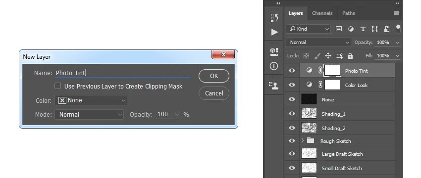 photo filter layer
