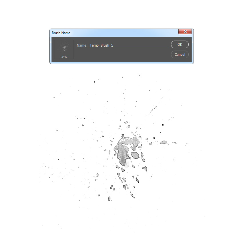 Now open the last texture scan, go to Edit > Define Brush to define this texture as a brush, and name it Temp_Brush_5.
