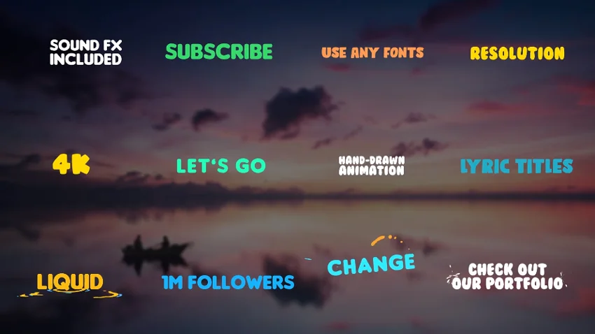 Lyric Titles for Premiere Pro from Envato Elements