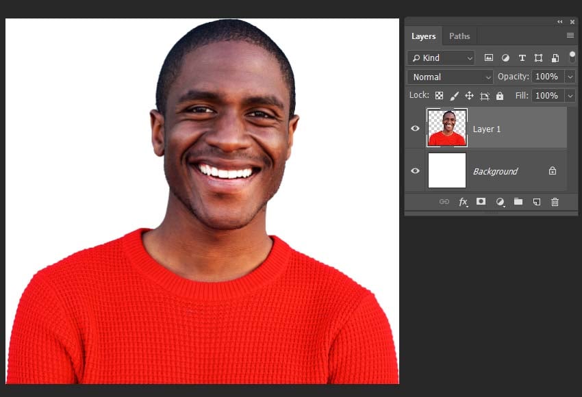 pasting the image