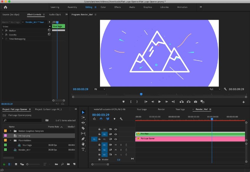 Premiere Render_Me! tab 