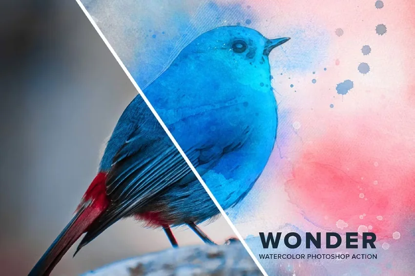 Wonder Watercolor Photoshop Action, Actions and Presets Including: watercolor & photoshopaction - Envato Elements(opens in a new tab)