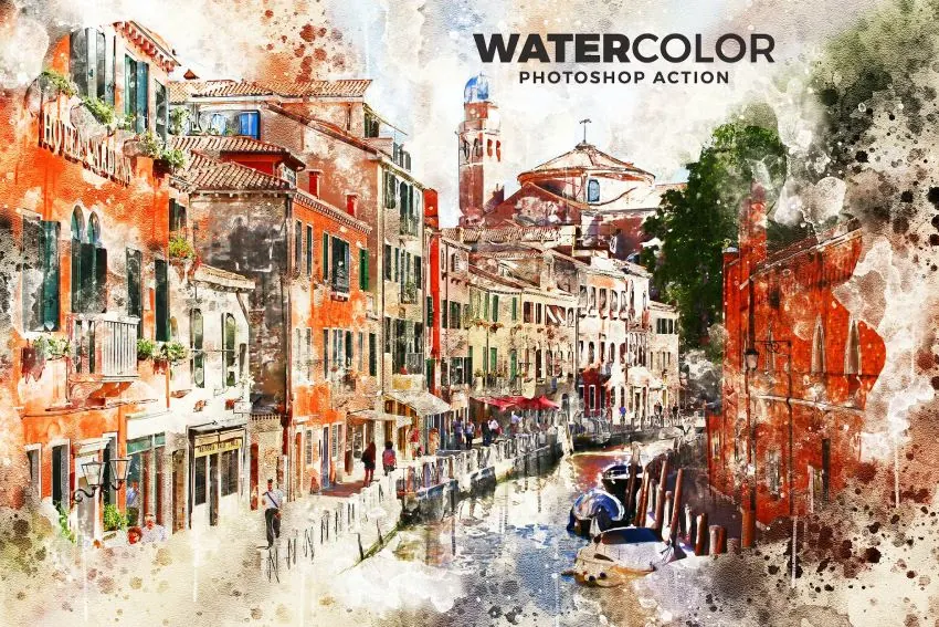 Watercolor Photoshop Action, Actions and Presets, Brushes Including: watercolor & paint - Envato Elements(opens in a new tab)