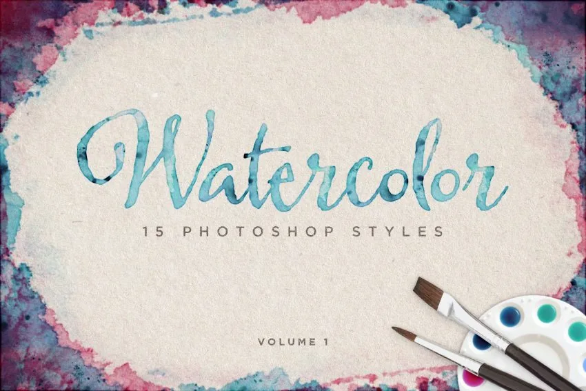 Watercolor Photoshop Styles Volume 1, Layer Styles Including: watercolor & photoshop - Envato Elements(opens in a new tab)