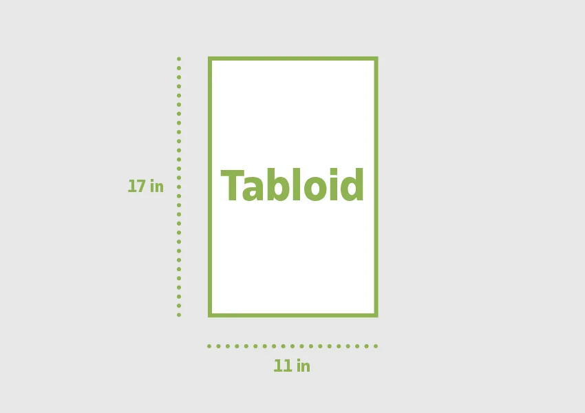 tabloid brochure size