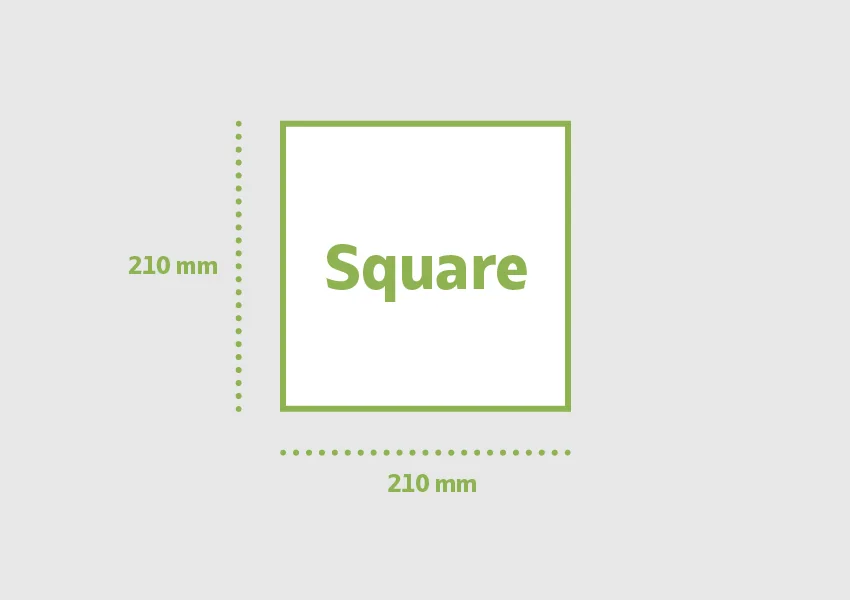 Square brochure