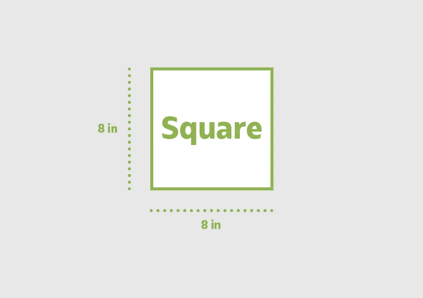 square US brochure size