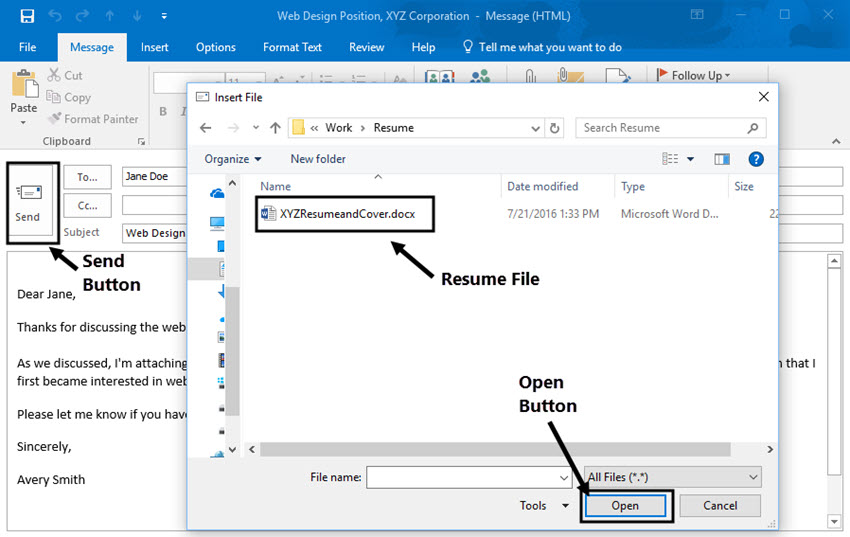 open file
