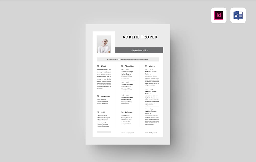 resume template
