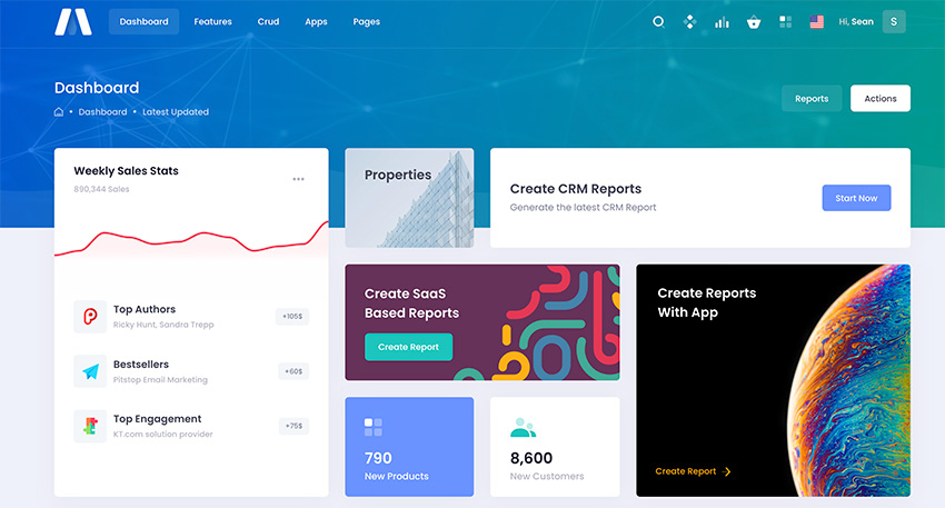 Metronic is one of the most popular Bootstrap admin templates