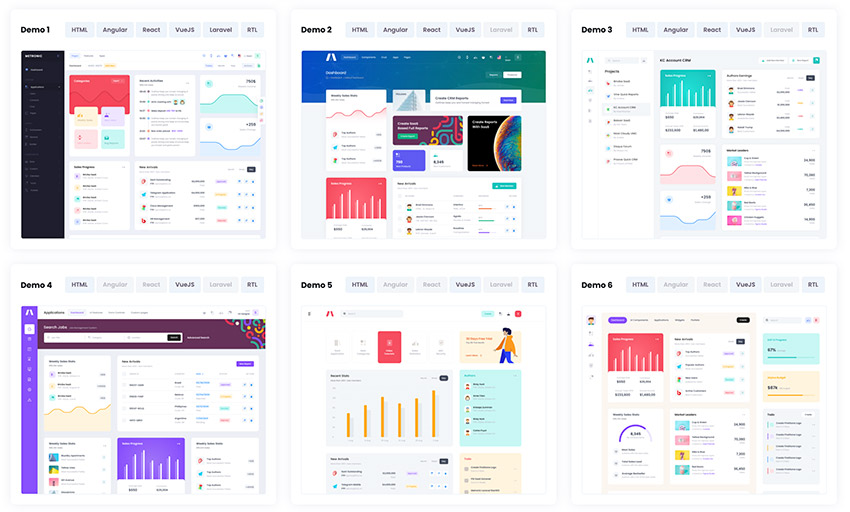 Metronic layouts