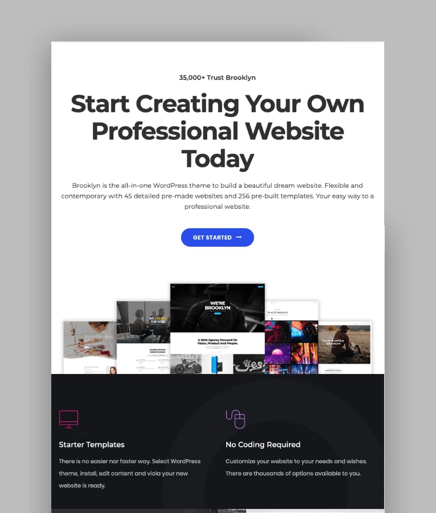 Brooklyn Creative Multi-Purpose Responsive WordPress Theme