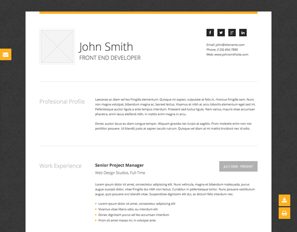 cv template
