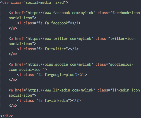 edit social media links