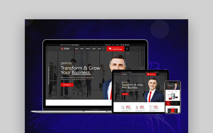 Inzox Business Consulting WordPress Theme