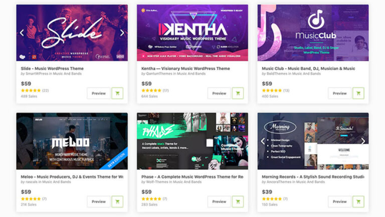 20+ Best WordPress Music Themes for All Musicians