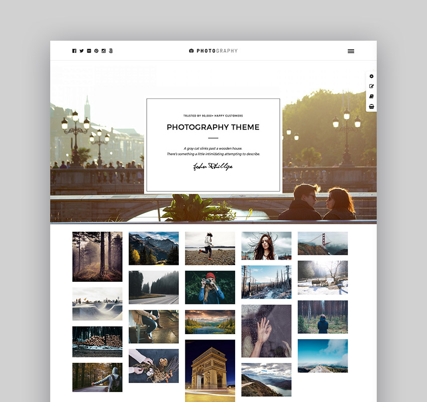 Photography WordPress Portfolio Theme