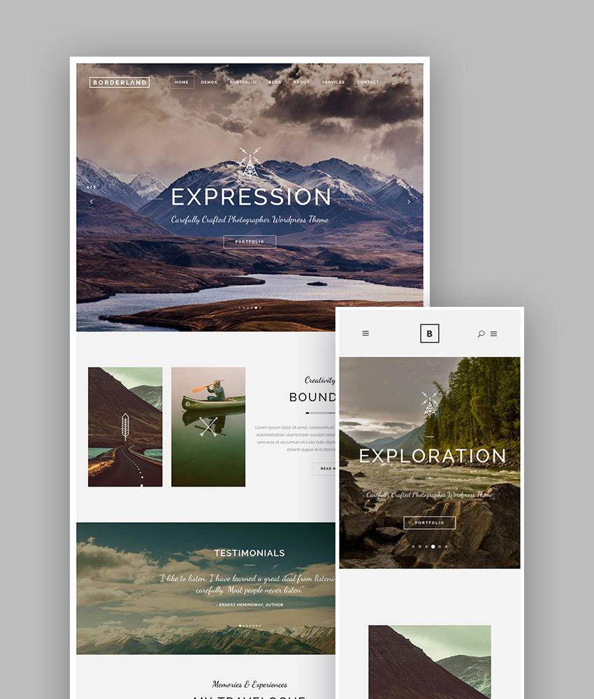 Borderland: A Daring Multi-Concept WordPress Theme