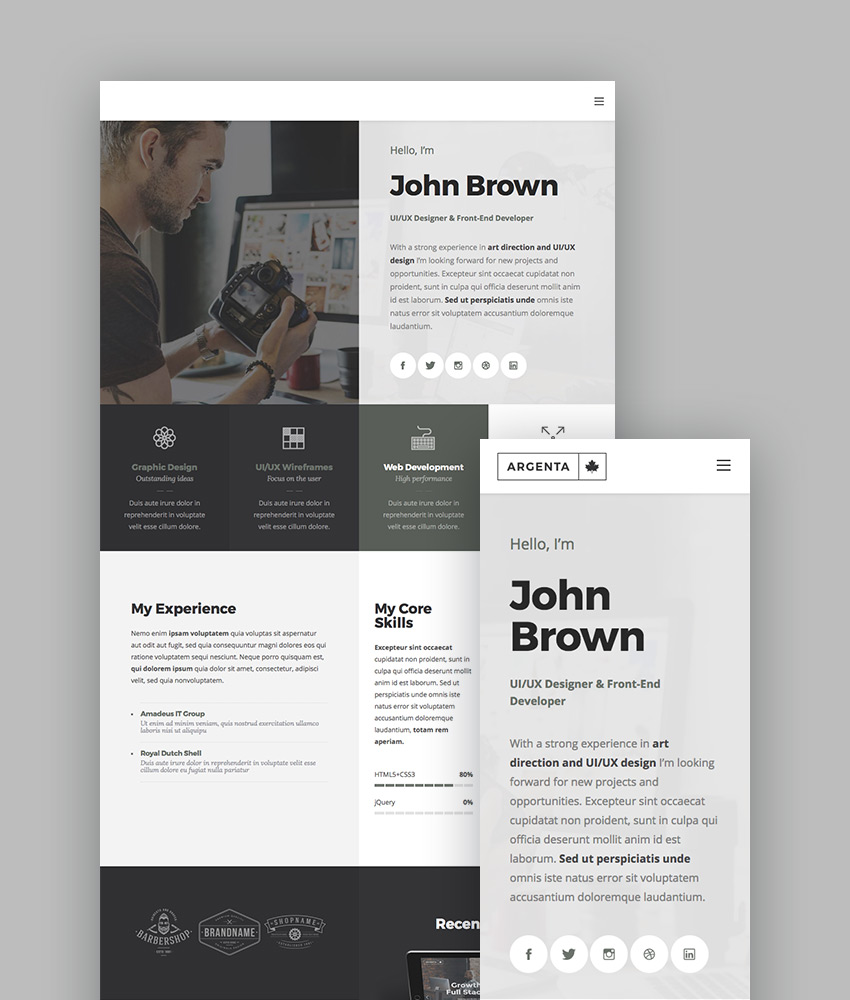 Argenta Multipurpose WordPress Theme