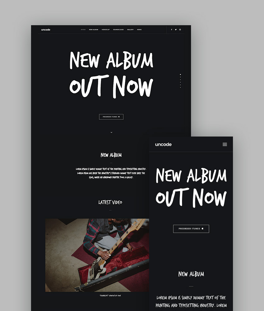 Uncode: Multi-Use WordPress Portfolio Theme
