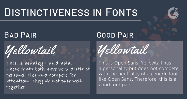 Font pairings