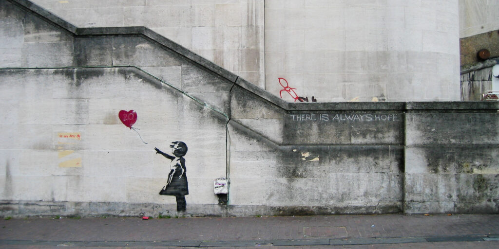 Banksy's "Girl With Balloon" Mural 