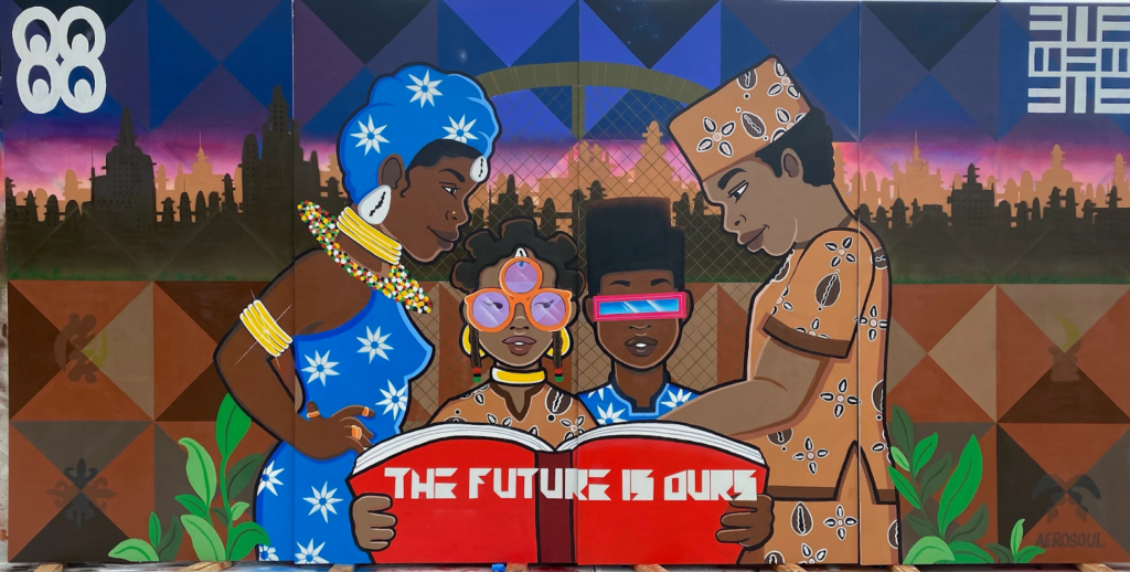 DeVante Brooks "The Future Is Ours" mural