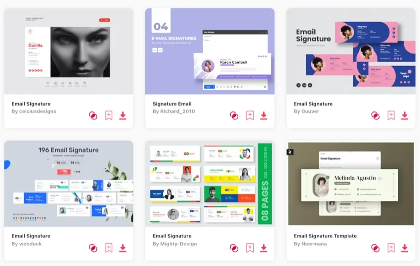 envato elements email signatures