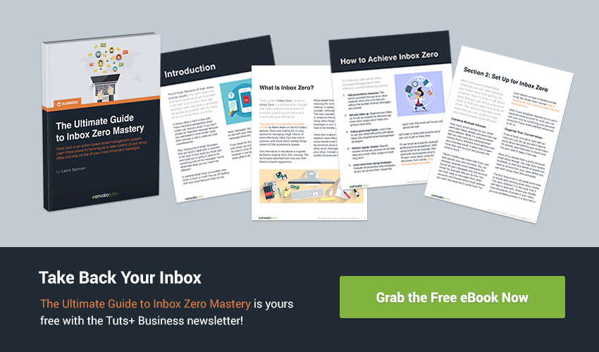 Grab the free ebook on InBox Zero Mastery