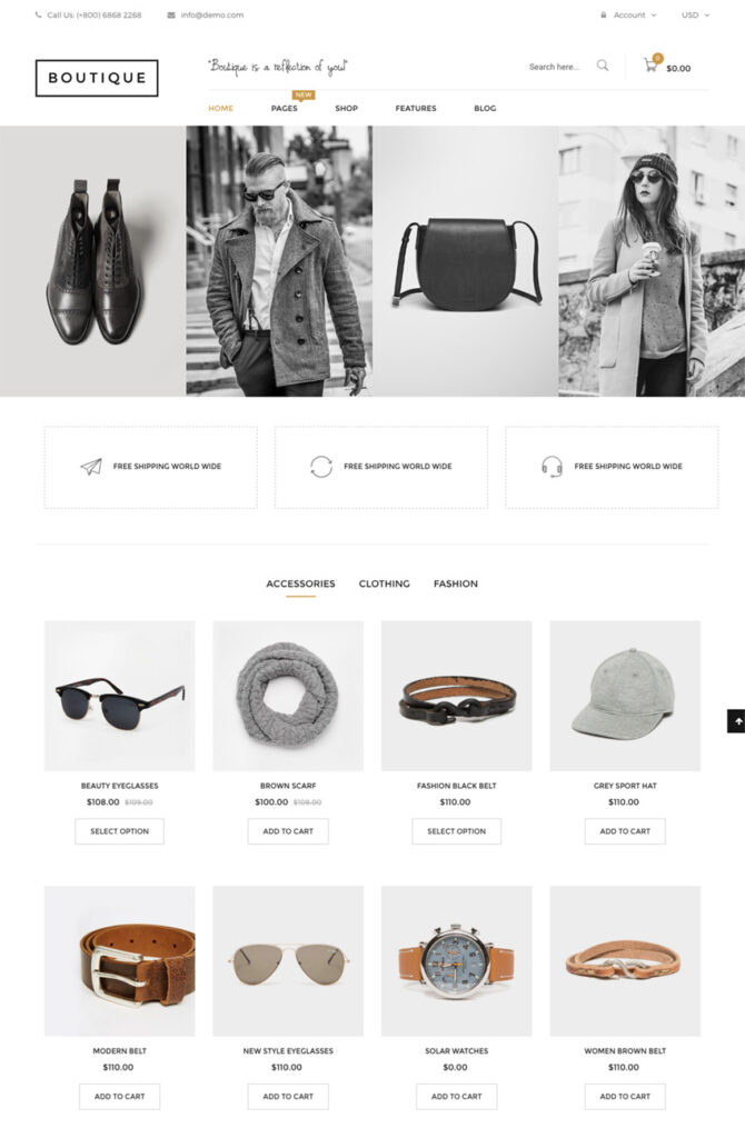 Boutique Shopify theme