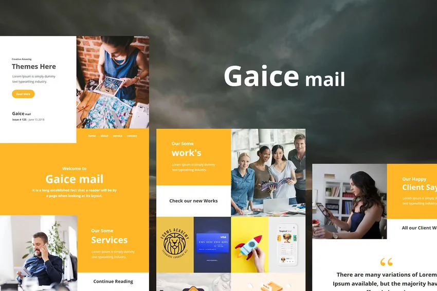 Responsive newsletter template