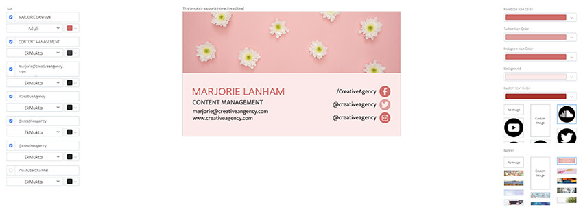 Placeit Business Card Maker Template
