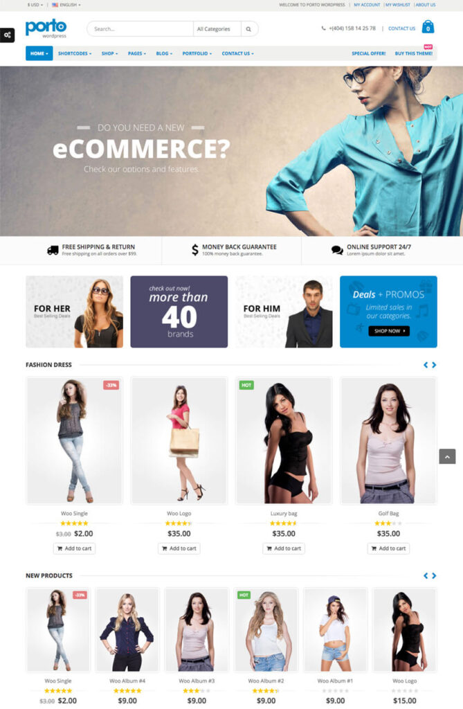 Porto WooCommerce eCommerce Theme