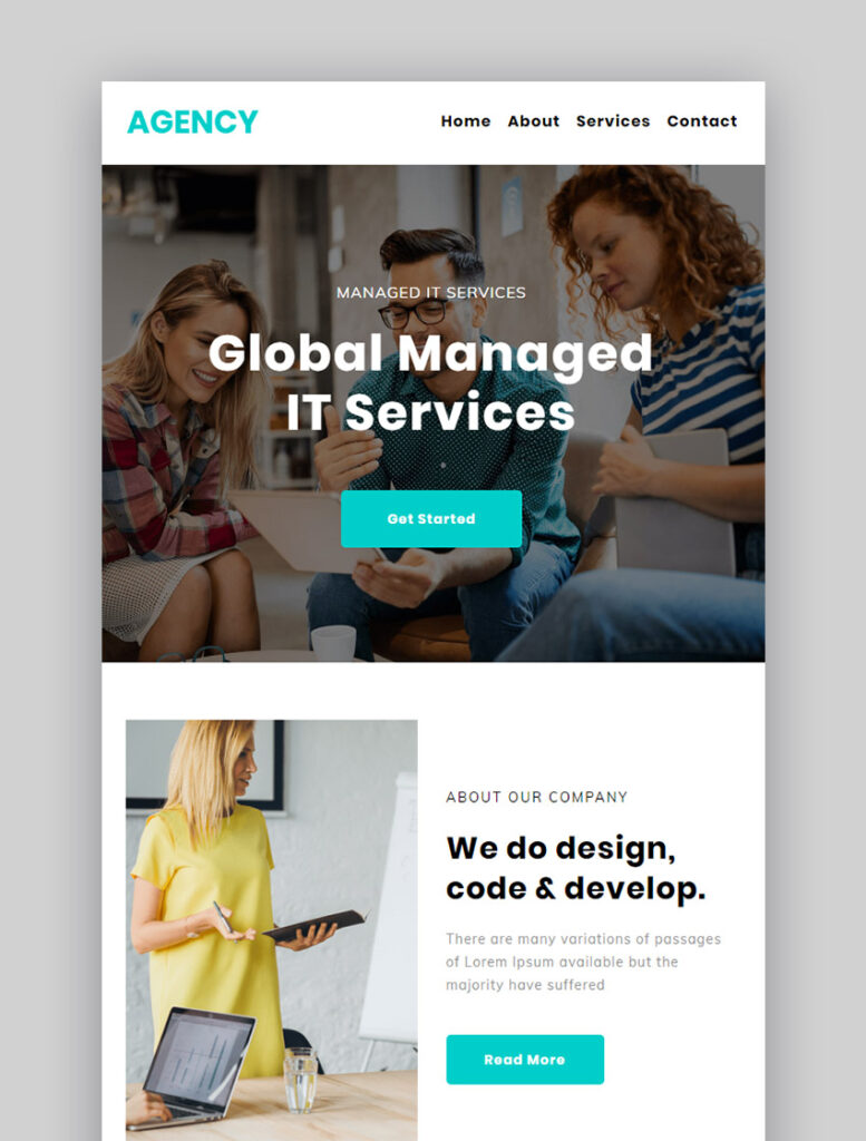 Agency newsletter template