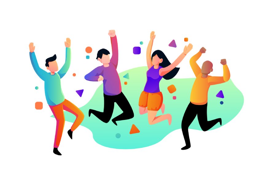 Celebrating - Vector Illustration