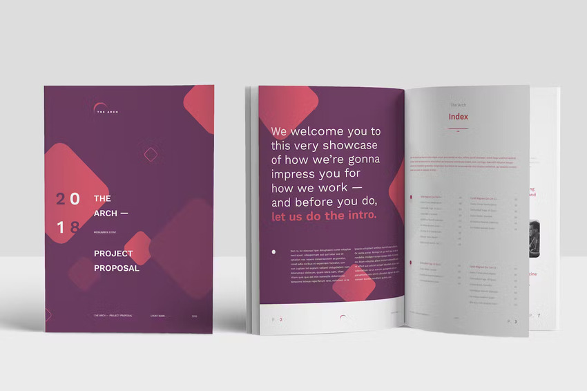 Colorful Graphic Design Proposal Template