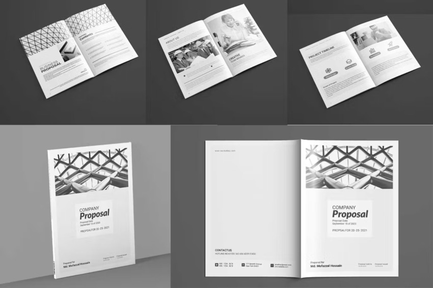 Gray Branding Proposal Template