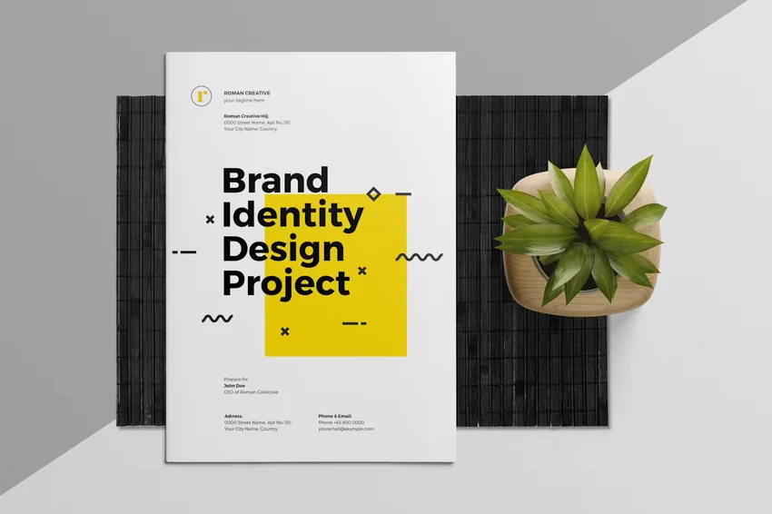 Brand Identity Graphic Design Proposal Template