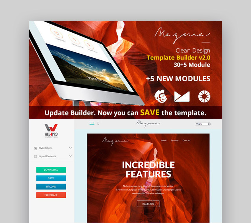 Magma email newsletter template
