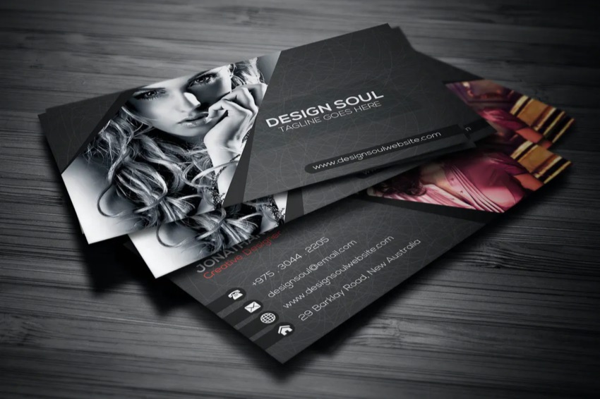 Portrait business card ideas