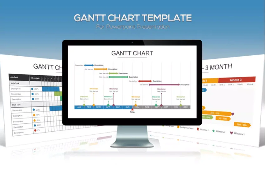 gantt chart inforgraphics